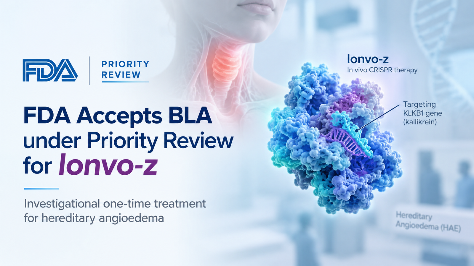 Intellia Therapeutics lonvo-z CRISPR gene editing therapy for hereditary angioedema