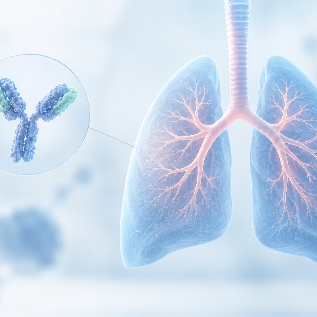 Infographic showing Connect Biopharma Phase 2 Seabreeze STAT trial results where rademikibart reduced COPD treatment failure by 81 percent and exacerbations by 85 percent.