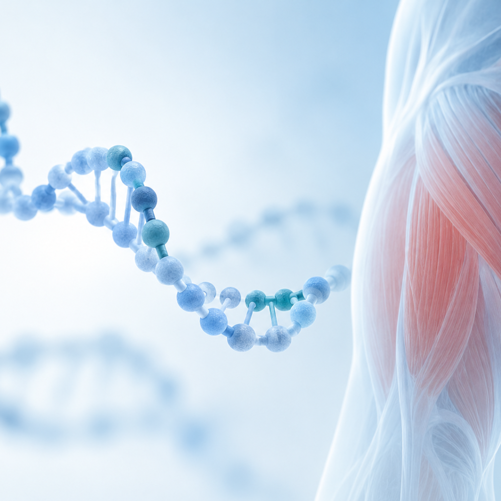 Illustration of ENTR-601-45, an investigational exon-skipping therapy for Duchenne muscular dystrophy, with early dystrophin production findings.
