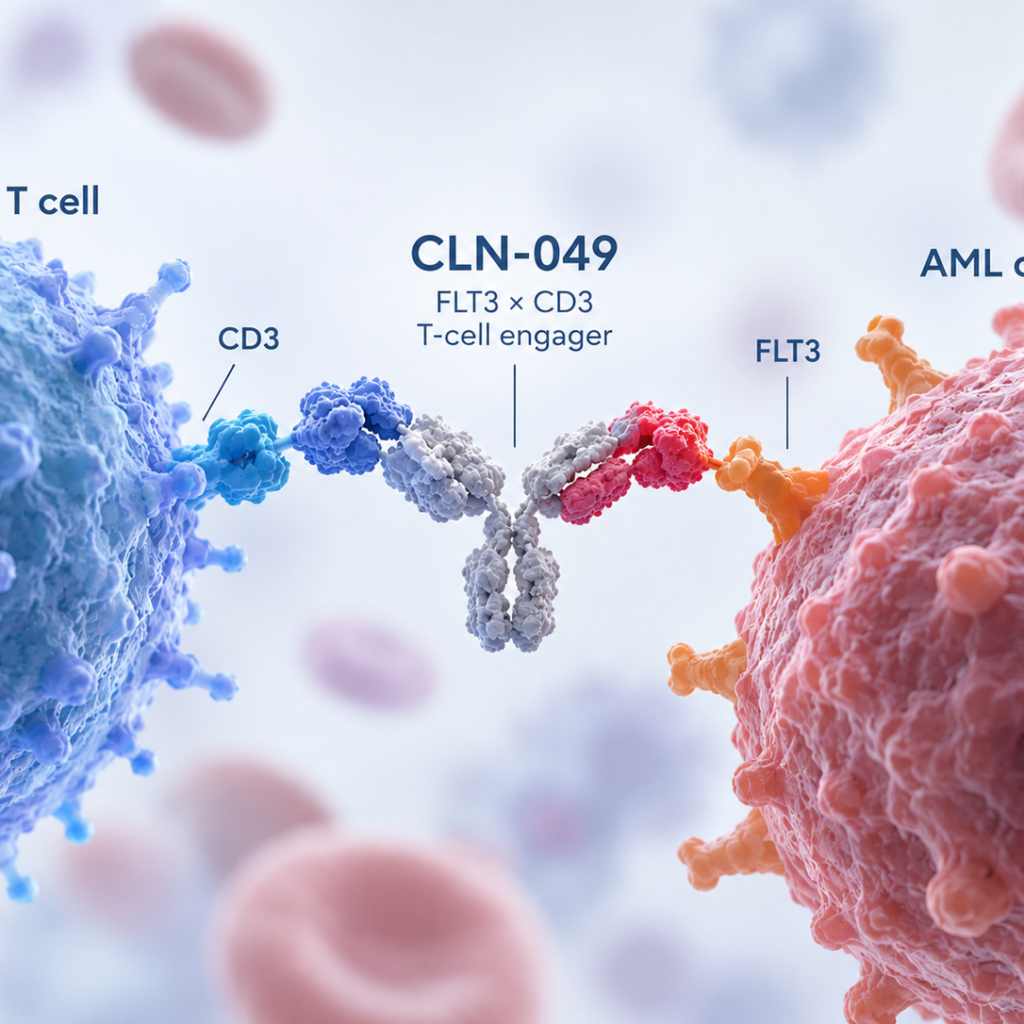 CLN-049 FLT3 CD3 T-cell engager advancing into Phase 2 study for relapsed refractory acute myeloid leukemia