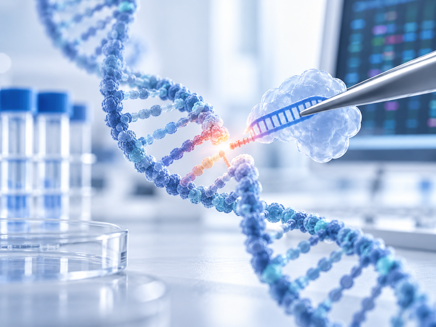 Conceptual illustration of individualized genome editing and regulatory development for rare genetic diseases