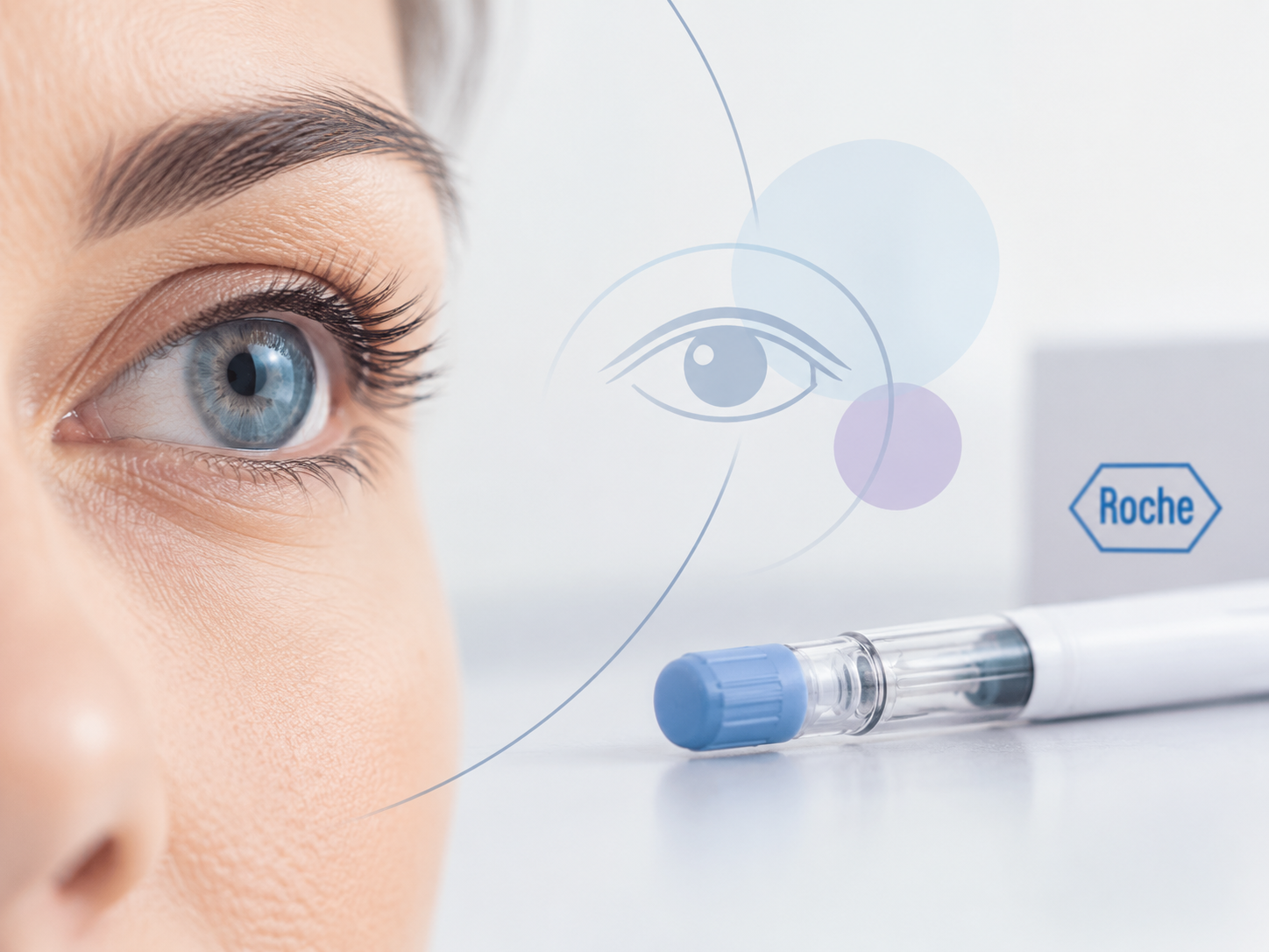 Illustration of satralizumab (Enspryng) treatment for thyroid eye disease following FDA approval, with Phase III SatraGO trial findings