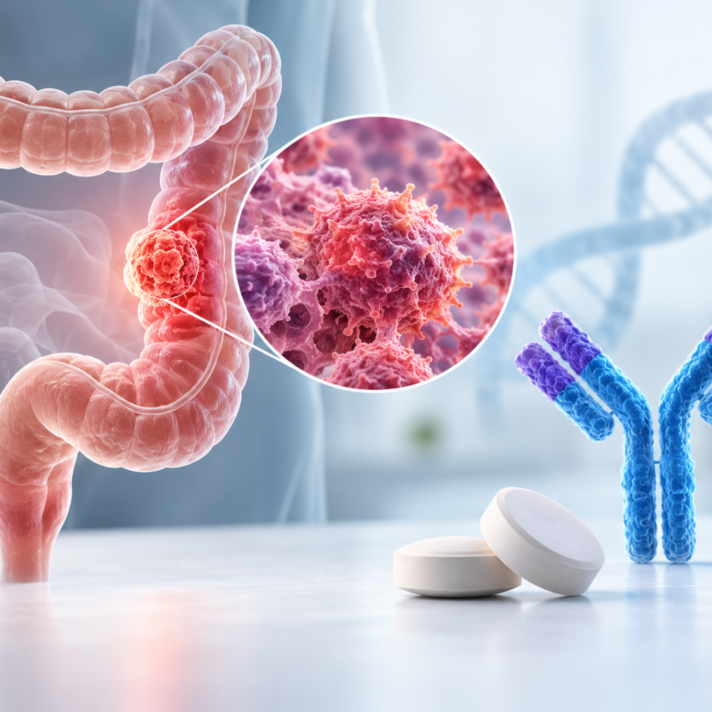 VVD-214 WRN inhibitor combined with pembrolizumab in a Phase 2 trial for advanced MSI-high and dMMR colorectal cancer.