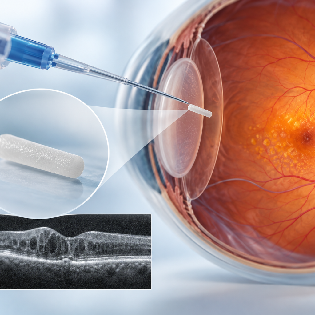 EC-104 biodegradable fluocinolone acetonide intravitreal implant evaluated against Ozurdex in the Phase 2 BETTIS-1 diabetic macular edema trial