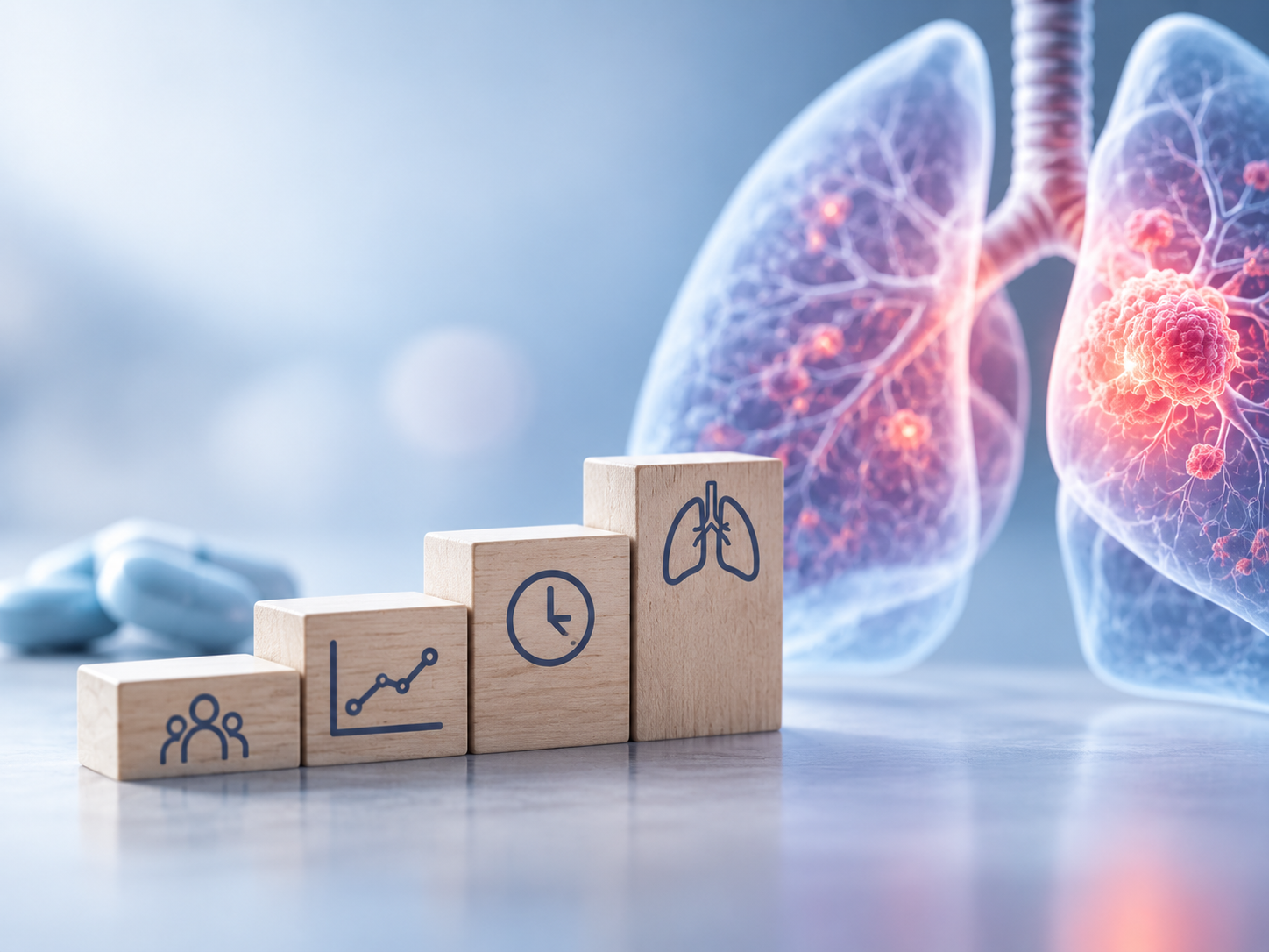 Divarasib targeted therapy concept illustrating KRAS G12C inhibition in advanced non-small cell lung cancer