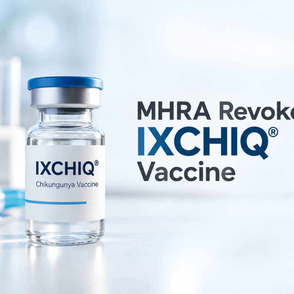 IXCHIQ chikungunya vaccine and UK marketing authorization revocation