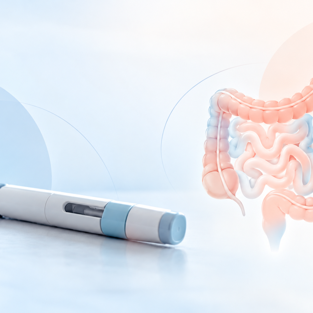 Illustration of subcutaneous risankizumab induction for Crohn's disease and clinical evidence presented by AbbVie at ACG 2026