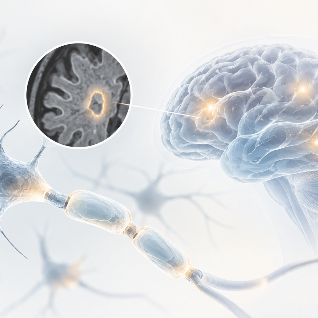 Roche fenebrutinib Phase III multiple sclerosis data showing reduced chronic active lesion volume and paramagnetic rim lesion accumulation