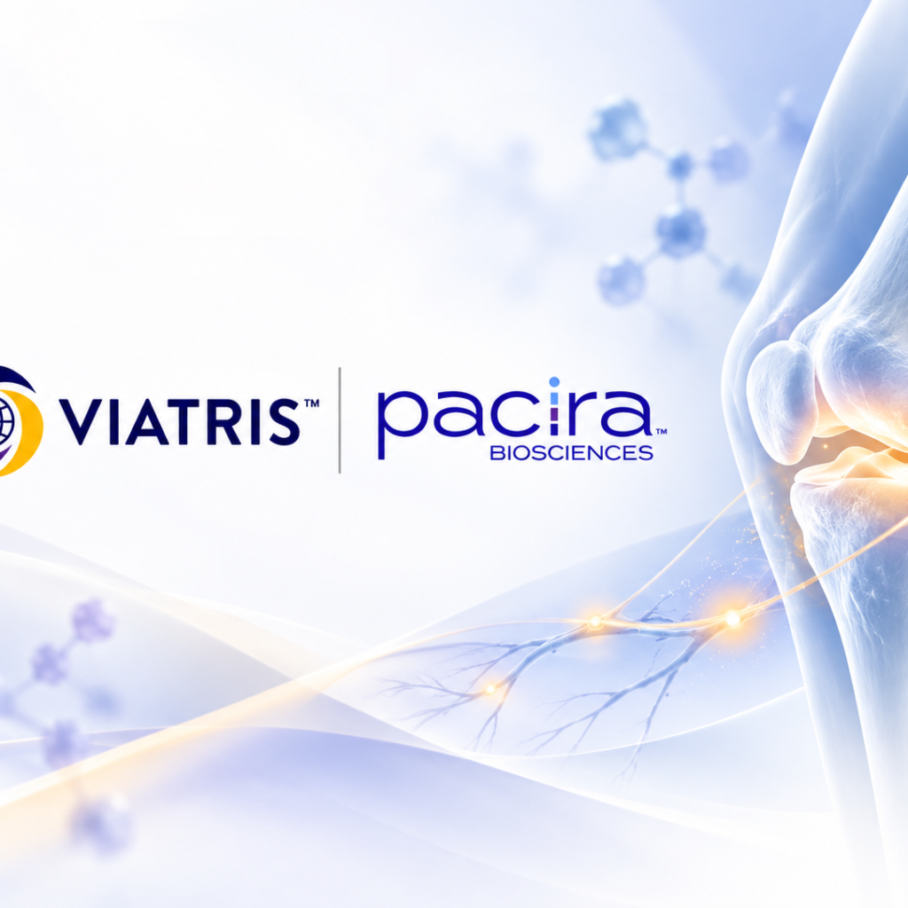 Viatris acquisition of Pacira BioSciences for $1.65 billion, adding EXPAREL, ZILRETTA and investigational PCRX-201 gene therapy.