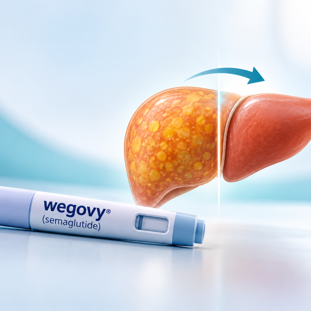 Wegovy semaglutide reduced liver fat in adults with obesity in STEP UP analysis