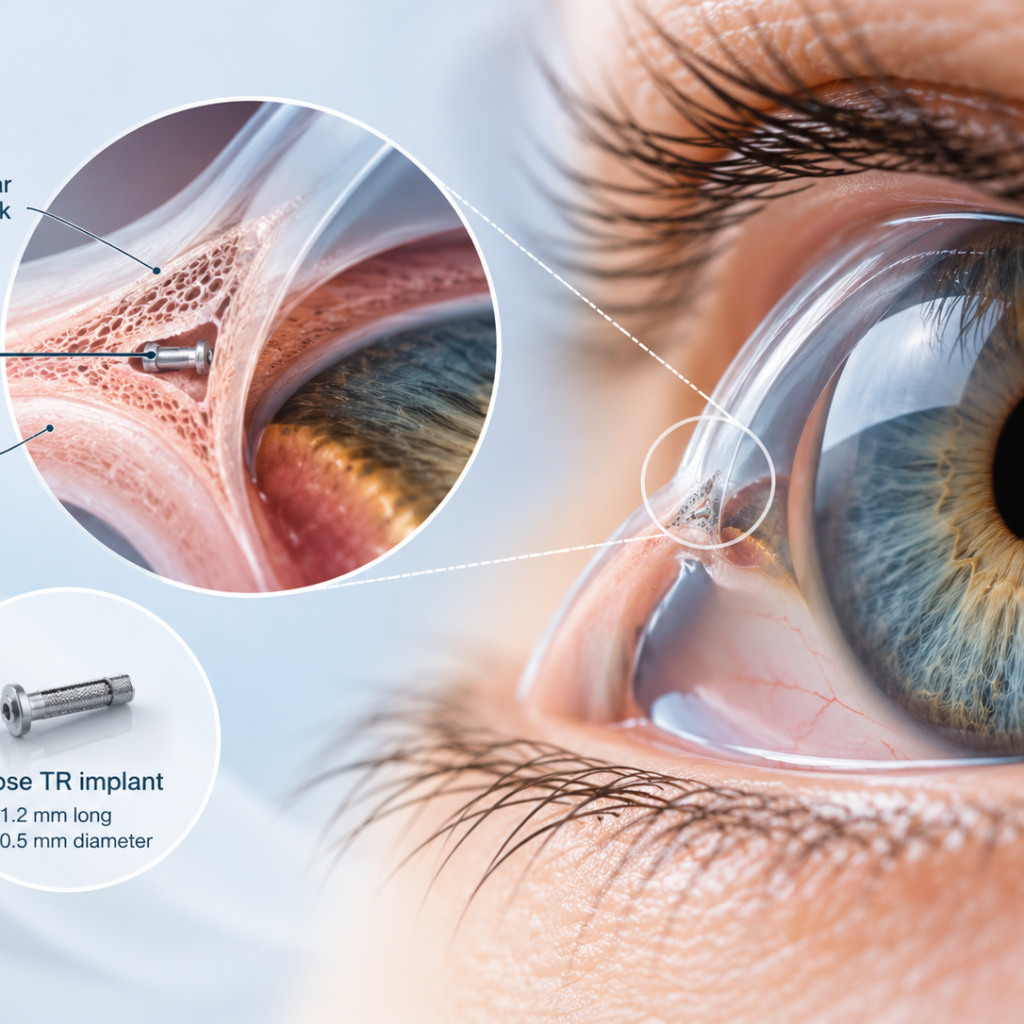 Glaukos iDose TR travoprost intracameral implant evaluated for intraocular pressure reduction during cataract surgery