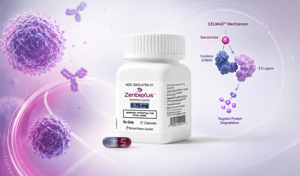 ZENBEXUS iberdomide receives FDA approval as first CELMoD therapy for multiple myeloma