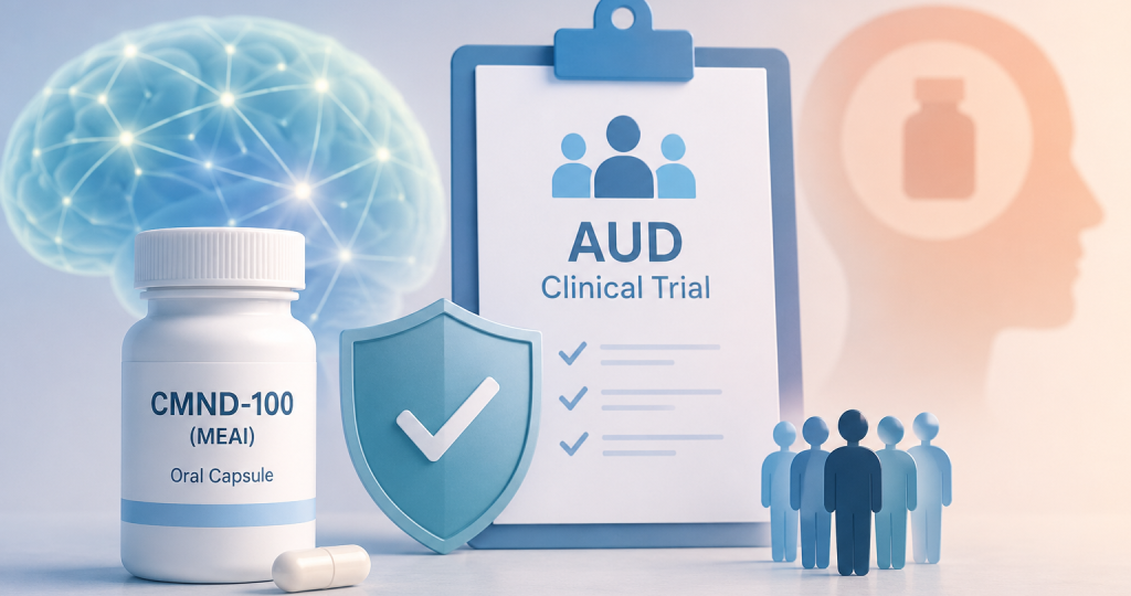 Clearmind CMND-100 Phase I/II clinical trial advances to patients with moderate-to-severe alcohol use disorder