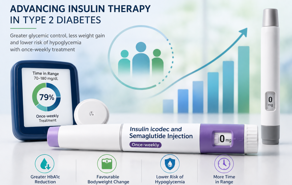 Once-weekly IcoSema compared with insulin glargine U100 in the COMBINE 4 type 2 diabetes trial