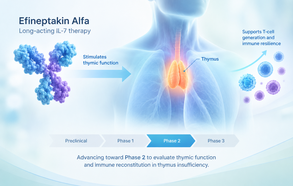 Efineptakin alfa IL-7 therapy and thymic function concept