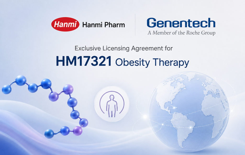 Hanmi Pharm and Genentech licensing agreement for HM17321 obesity drug candidate