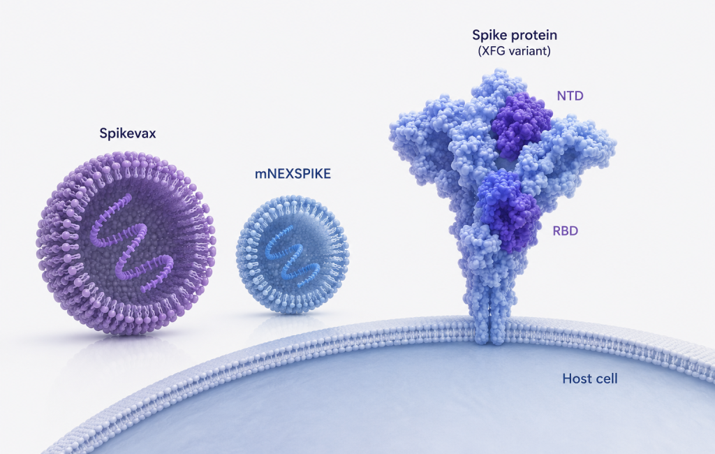Moderna's Spikevax and mNEXSPIKE updated COVID-19 vaccines targeting the XFG SARS-CoV-2 subvariant