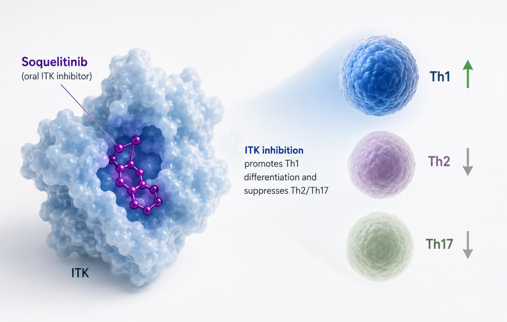 Soquelitinib shows durable responses in heavily pretreated patients with T-cell lymphoma