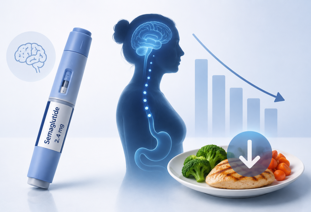 Semaglutide 2.4 mg maintained lower calorie intake over 60 weeks despite reduced appetite suppression in adults with overweight or obesity, according to a randomized clinical trial.