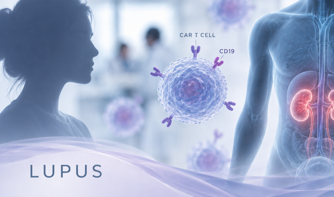 Fate Therapeutics FT819 iPSC-derived anti-CD19 CAR T-cell therapy for lupus
