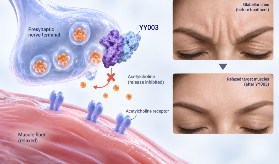 Revelyx Bio YY003 recombinant botulinum toxin type A Phase 2 trial for glabellar lines