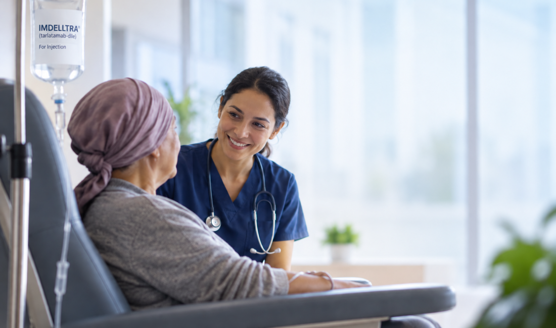 IMDELLTRA tarlatamab monitoring period reduced for patients with extensive-stage small cell lung cancer
