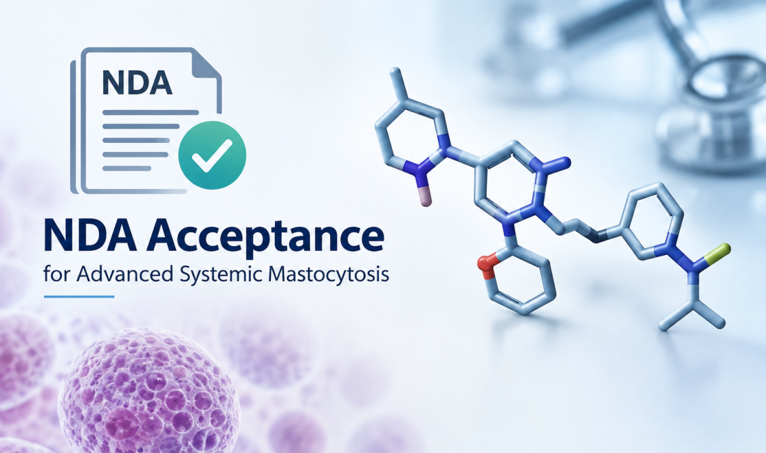 Bezuclastinib mechanism and FDA NDA review for advanced systemic mastocytosis