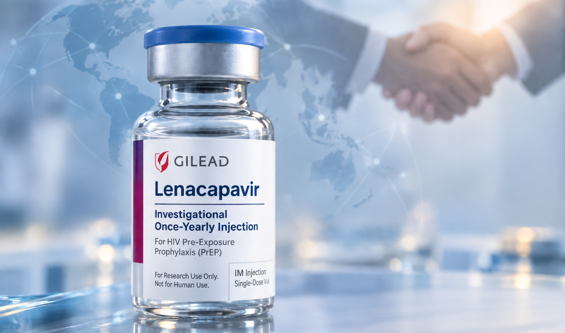 Gilead expands royalty-free lenacapavir licenses for potential once-yearly HIV PrEP access