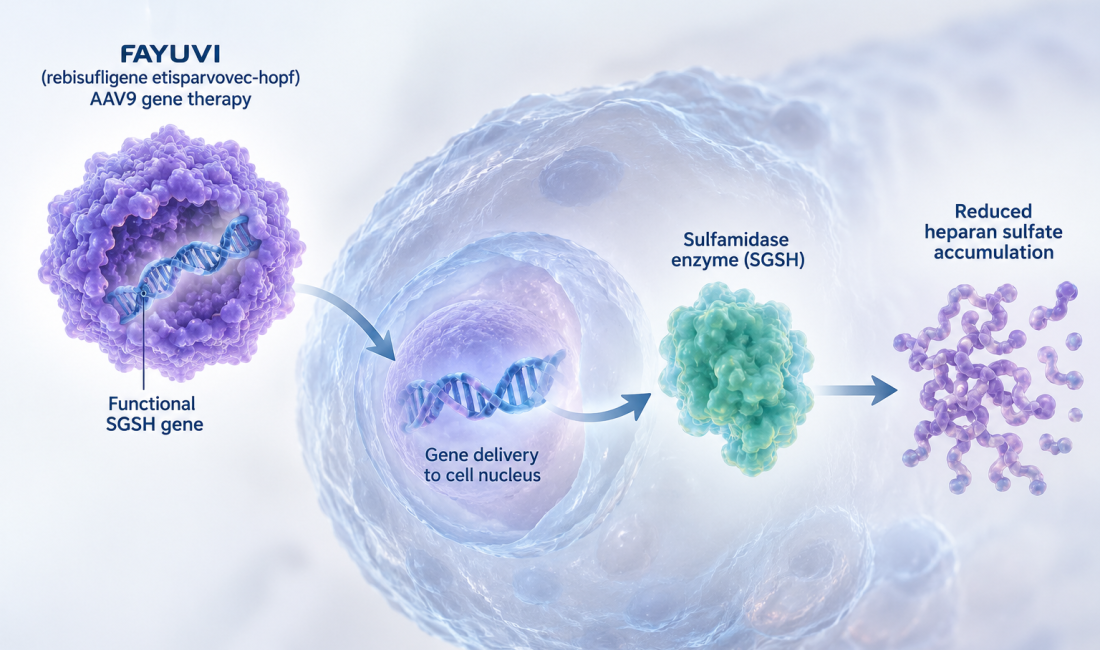 FAYUVI AAV9 gene therapy for Sanfilippo syndrome type A