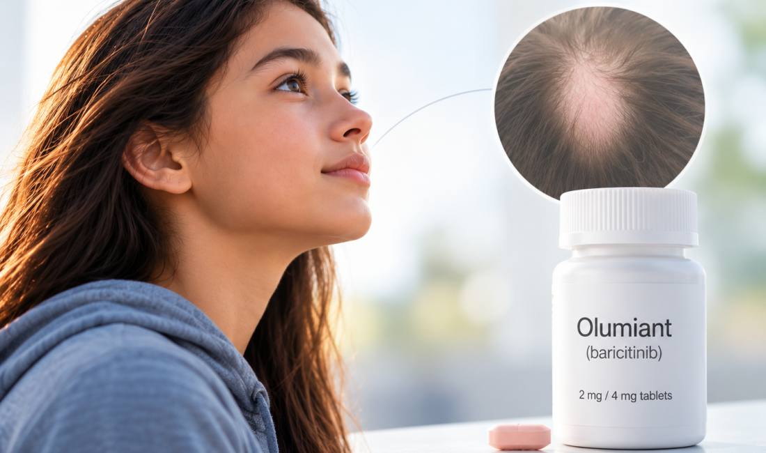 Olumiant (baricitinib) FDA approved for adolescents aged 12 years and older with severe alopecia areata