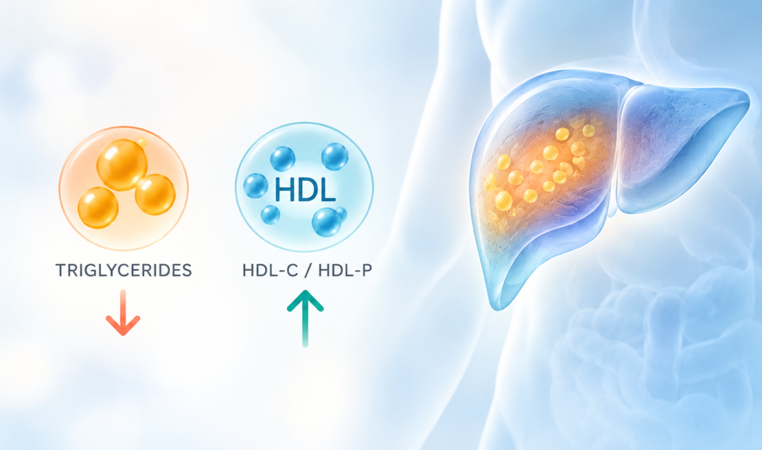Tipelukast Phase 2 trial showing HDL improvement, triglyceride reduction and liver fat assessment