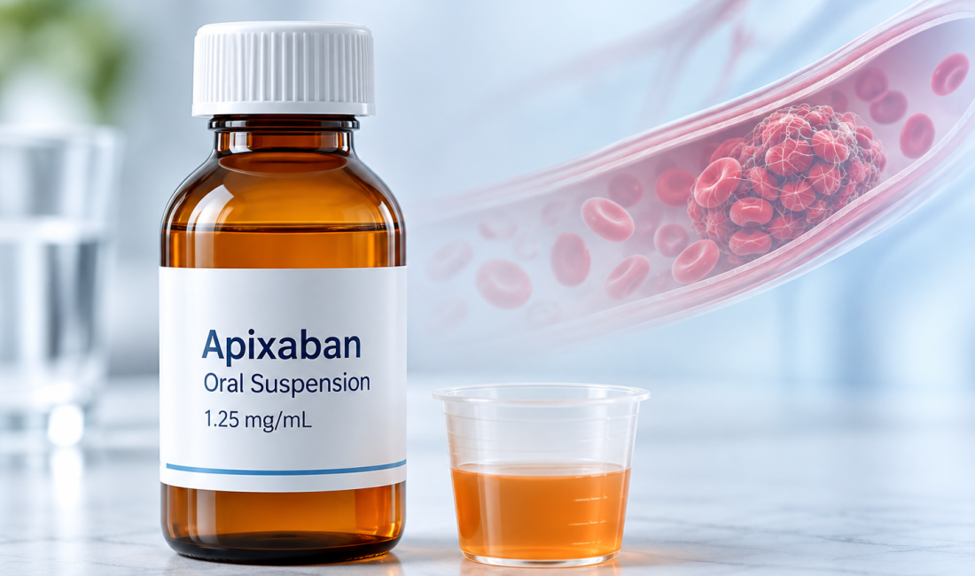 Lupin apixaban oral suspension 1.25 mg/mL receives tentative FDA approval under 505(b)(2) pathway