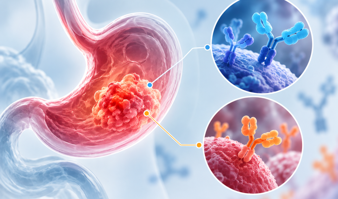 Evorpacept CD47 blockade with trastuzumab-based therapy in HER2-positive gastric cancer