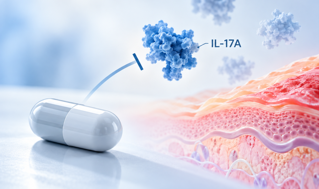 ASC50 oral IL-17A inhibitor shows PASI reduction in plaque psoriasis patients