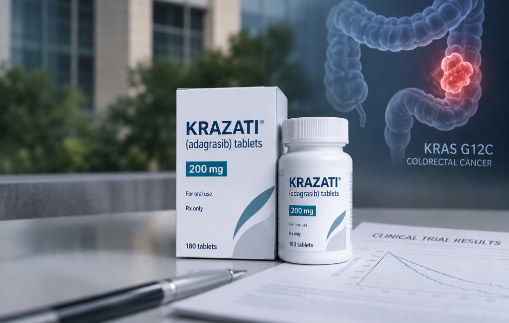 KRAZATI adagrasib plus cetuximab for KRAS G12C-mutated colorectal cancer