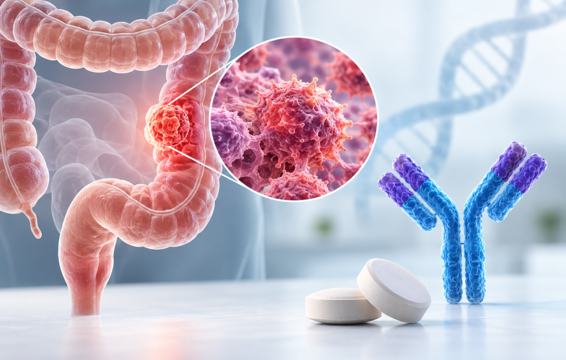 VVD-214 WRN inhibitor combined with pembrolizumab in a Phase 2 trial for advanced MSI-high and dMMR colorectal cancer.