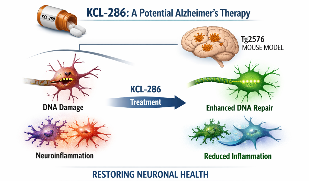KCL-286 selective RARβ agonist reduces neuronal DNA damage and neuroinflammation in a preclinical Alzheimer's disease mouse model.