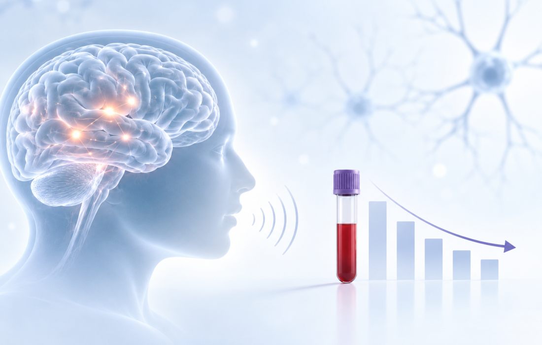 CervoMed neflamapimod Phase 2a trial showing reduced neurofilament light chain levels in nonfluent variant primary progressive aphasia