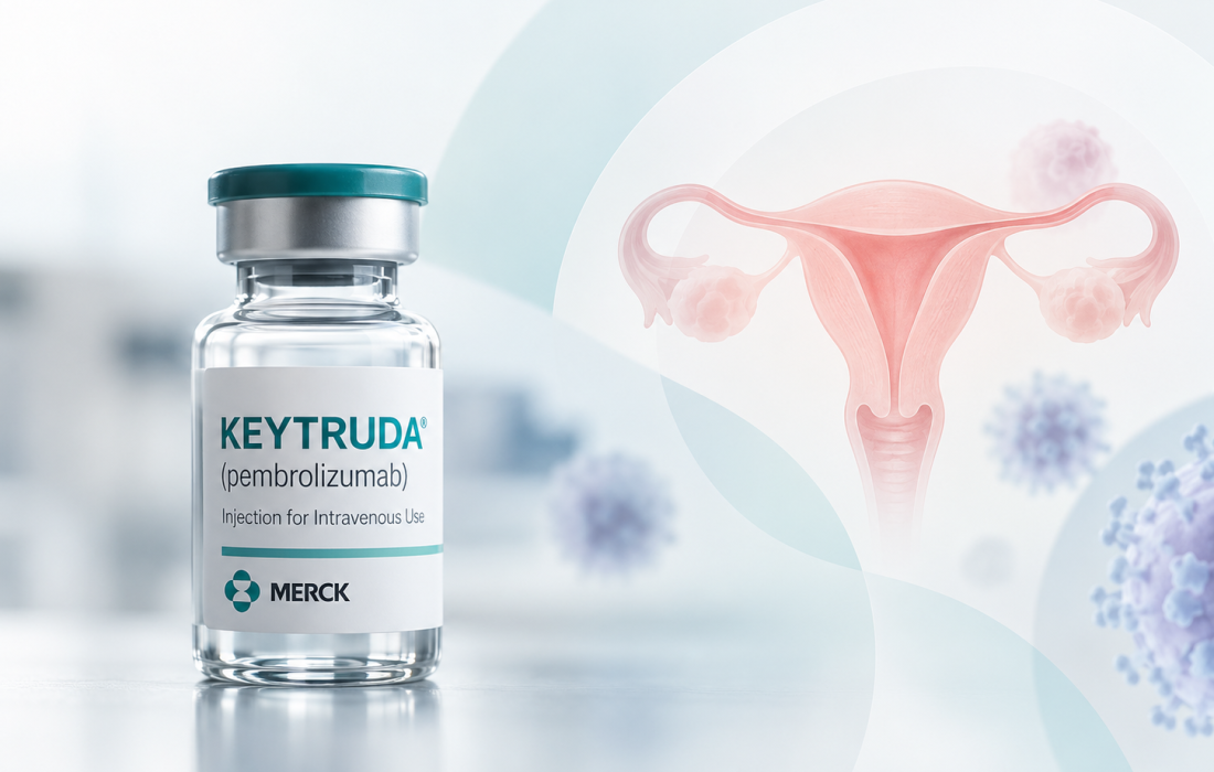Keytruda (pembrolizumab) monotherapy improves progression-free survival in dMMR advanced or recurrent endometrial cancer in the Phase 3 KEYNOTE-C93 trial.