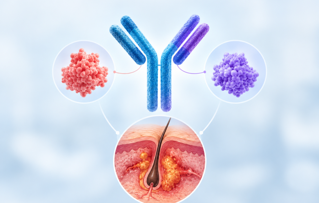 AbbVie lutikizumab Phase 3 INTREPID trial results for hidradenitis suppurativa, highlighting improvements in skin pain and disease flares.