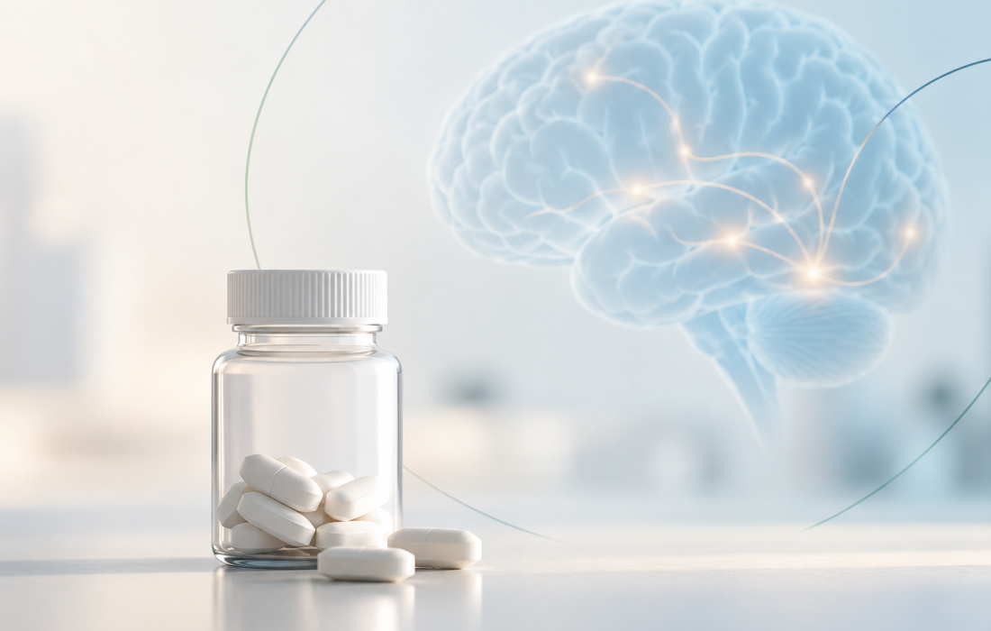 Illustration of oral zervimesine development for a pivotal Phase 3 trial in dementia with Lewy bodies