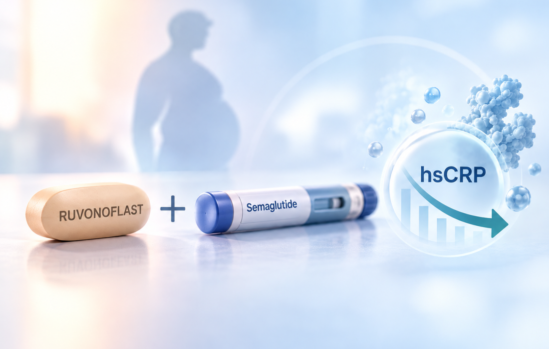 Ruvonoflast with semaglutide shows greater hsCRP reductions in Phase 2 RESOLVE-2 trial