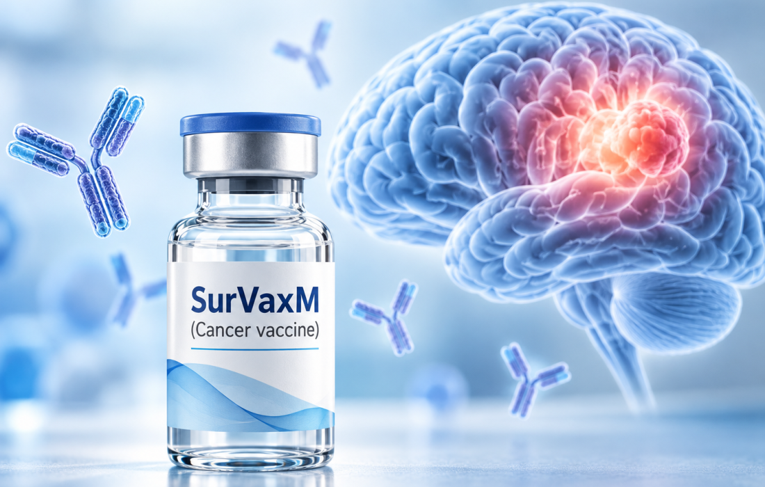 SurVaxM Phase 2b SURVIVE trial results in newly diagnosed glioblastoma