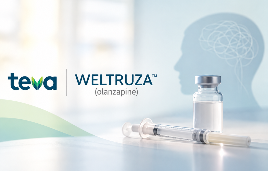 Teva WELTRUZA once-monthly subcutaneous olanzapine injection approved by FDA for adults with schizophrenia