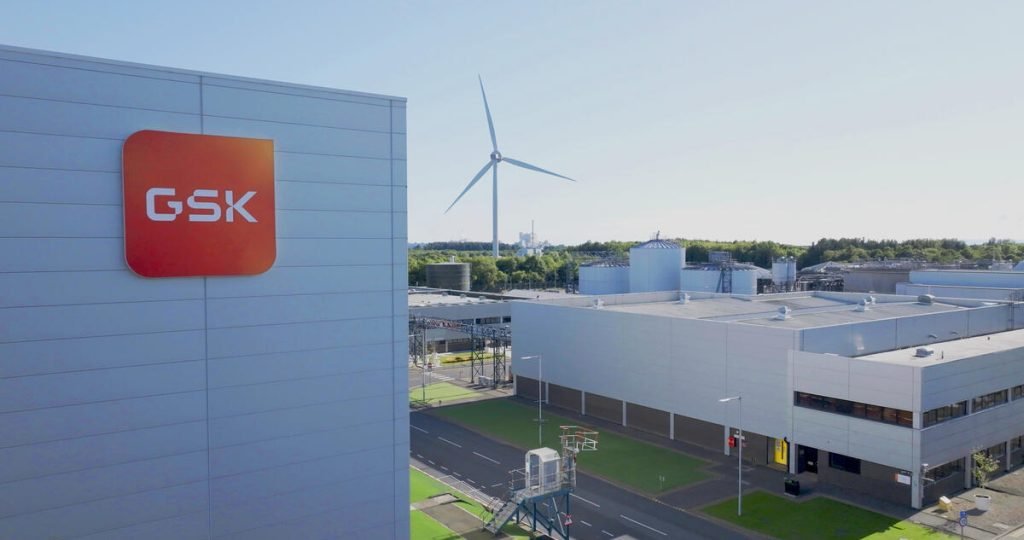 GSK Irvine is a manufacturing facility in Scotland that produces active ingredients for two of GSK's antibiotics. The plant is the largest consumer of energy in GSK's global network. GSK has worked to make the facility more sustainable with 2 new wind turbines and a solar farm.