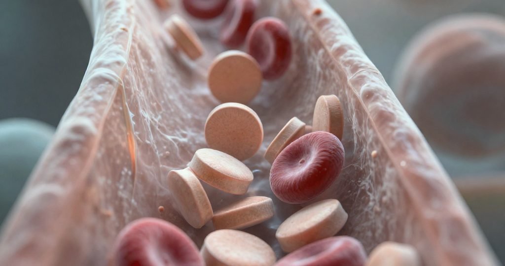 Illustration of once-monthly latarcibart therapy reducing bleeding episodes in patients with von Willebrand disease during a Phase 1/2 clinical trial.