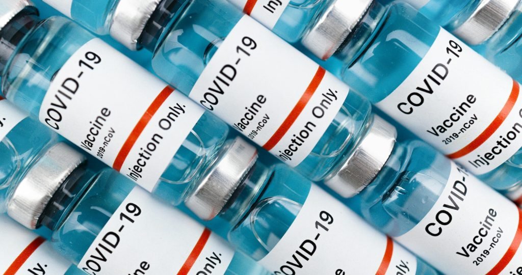 High-quality image of COVID-19 vaccine vials, perfect for healthcare themes.
